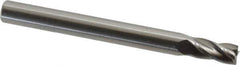 OSG - 4.5mm, 9mm LOC, 5mm Shank Diam, 51mm OAL, 4 Flute, Solid Carbide Square End Mill - Single End, Uncoated, Spiral Flute, 30° Helix, Centercutting, Right Hand Cut, Right Hand Flute, Series 414 - Eagle Tool & Supply