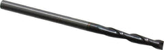 OSG - 1/8", 3/4" LOC, 1/8" Shank Diam, 2-1/4" OAL, 2 Flute, Solid Carbide Square End Mill - Single End, TiAlN Finish, Spiral Flute, 30° Helix, Centercutting, Right Hand Cut, Right Hand Flute, Series 462 - Eagle Tool & Supply