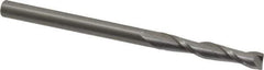 OSG - 5mm, 32mm LOC, 5mm Shank Diam, 76mm OAL, 2 Flute, Solid Carbide Square End Mill - Single End, Uncoated, Spiral Flute, 30° Helix, Centercutting, Right Hand Cut, Right Hand Flute, Series 482 - Eagle Tool & Supply