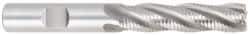 OSG - 7/16", 1" LOC, 7/16" Shank Diam, 2-3/4" OAL, 3 Flute, Solid Carbide Square End Mill - Single End, TiCN Finish, Spiral Flute, 60° Helix, Centercutting, Right Hand Cut, Right Hand Flute, Series 460C - Eagle Tool & Supply