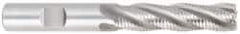 OSG - 7/16", 1" LOC, 7/16" Shank Diam, 2-3/4" OAL, 3 Flute, Solid Carbide Square End Mill - Single End, TiCN Finish, Spiral Flute, 60° Helix, Centercutting, Right Hand Cut, Right Hand Flute, Series 460C - Eagle Tool & Supply