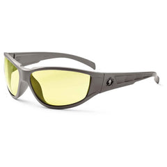 Njord Yellow Lens Matte Gray Safety Glasses - Eagle Tool & Supply