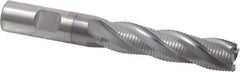 OSG - 5/8" Diam, Fine Pitch, 2-1/2" LOC, 4 Flute Cobalt Roughing Square End Mill - TiCN Finish, 4-5/8" OAL, 5/8" Shank Diam, Single End, 30° Helix - Eagle Tool & Supply