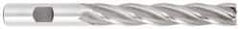 OSG - 1-1/4", 6" LOC, 1-1/4" Shank Diam, 8-1/2" OAL, 6 Flute, Cobalt Square End Mill - Single End, TiCN Finish, Spiral Flute, 30° Helix, Centercutting, Right Hand Cut, Right Hand Flute, Series 558 - Eagle Tool & Supply