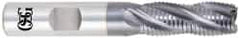 OSG - 5/8" Diam, Fine Pitch, 2" LOC, 4 Flute Cobalt Corner Chamfer Roughing End Mill - TiCN Finish, 4-1/8" OAL, 5/8" Shank Diam, Single End, 30° Helix - Eagle Tool & Supply