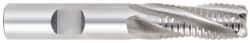 OSG - 1-1/4" Diam, 4" LOC, 6 Flute Cobalt Roughing & Finishing Square End Mill - Uncoated, 6-1/2" OAL, 1-1/4" Shank Diam, Weldon Shank, 30° Helix, Centercutting - Eagle Tool & Supply
