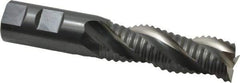OSG - 1" Diam, Coarse Pitch, 3" LOC, 3 Flute Cobalt Roughing Square End Mill - Uncoated, 5-1/2" OAL, 1" Shank Diam, Single End, Centercutting, 35° Helix - Eagle Tool & Supply