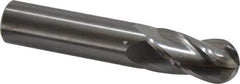 OSG - 16mm Diam, 32mm LOC, 4 Flute Solid Carbide Ball End Mill - Uncoated, Single End, 89mm OAL, 16mm Shank Diam, Spiral Flute - Eagle Tool & Supply