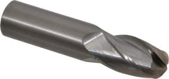 OSG - 22mm Diam, 38mm LOC, 4 Flute Solid Carbide Ball End Mill - Uncoated, Single End, 102mm OAL, 22mm Shank Diam, Spiral Flute - Eagle Tool & Supply