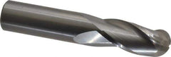 OSG - 3/4" Diam, 1-1/2" LOC, 3 Flute Solid Carbide Ball End Mill - Uncoated, Single End, 4" OAL, 3/4" Shank Diam, Spiral Flute - Eagle Tool & Supply