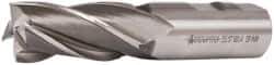 Accupro - 1", 2" LOC, 1" Shank Diam, 4-1/2" OAL, 4 Flute, Powdered Metal Square End Mill - Single End, Uncoated, Spiral Flute, 30° Helix, Centercutting, Right Hand Cut, Right Hand Flute - Eagle Tool & Supply