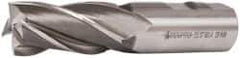 Accupro - 1", 2" LOC, 1" Shank Diam, 4-1/2" OAL, 4 Flute, Powdered Metal Square End Mill - Single End, Uncoated, Spiral Flute, 30° Helix, Centercutting, Right Hand Cut, Right Hand Flute - Eagle Tool & Supply