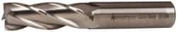 Accupro - 5/8", 1-5/8" LOC, 5/8" Shank Diam, 3-3/4" OAL, 4 Flute, Powdered Metal Square End Mill - Single End, Uncoated, Spiral Flute, 30° Helix, Centercutting, Right Hand Cut, Right Hand Flute - Eagle Tool & Supply