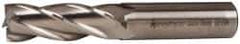 Accupro - 5/8", 1-5/8" LOC, 5/8" Shank Diam, 3-3/4" OAL, 4 Flute, Powdered Metal Square End Mill - Single End, Uncoated, Spiral Flute, 30° Helix, Centercutting, Right Hand Cut, Right Hand Flute - Eagle Tool & Supply
