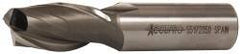 Accupro - 3/4", 1-5/16" LOC, 3/4" Shank Diam, 3-9/16" OAL, 2 Flute, Powdered Metal Square End Mill - Single End, Uncoated, Spiral Flute, 30° Helix, Centercutting, Right Hand Cut, Right Hand Flute - Eagle Tool & Supply