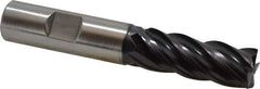 Accupro - 5/8", 1-5/8" LOC, 5/8" Shank Diam, 3-3/4" OAL, 4 Flute, Powdered Metal Square End Mill - Single End, TiAlN Finish, Spiral Flute, Variable° Helix, Centercutting, Right Hand Cut, Right Hand Flute - Eagle Tool & Supply