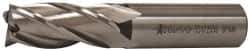 Accupro - 3/4", 1-5/8" LOC, 3/4" Shank Diam, 3-7/8" OAL, 4 Flute, Powdered Metal Square End Mill - Single End, Uncoated, Spiral Flute, 30° Helix, Centercutting, Right Hand Cut, Right Hand Flute - Eagle Tool & Supply
