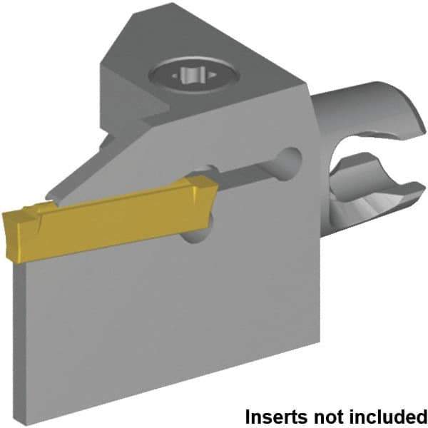Kennametal - A4G0150M01U01B Insert, 30mm Head Length, 1.5mm Min Groove Width, Modular Grooving Blade Holder Head - Neutral Cut, System Size KM16, Series A4 - Eagle Tool & Supply