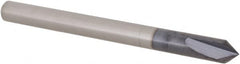 Made in USA - 1/8" Diam 2 Flute Single End Solid Carbide Chamfer Mill - Eagle Tool & Supply