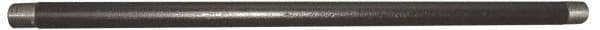 Value Collection - Schedule 80, 3" Diam x 10" Long Black Pipe Nipple - Threaded - Eagle Tool & Supply