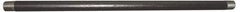 Value Collection - Schedule 80, 1/2" Diam x 72" Long Black Pipe Nipple - Threaded - Eagle Tool & Supply