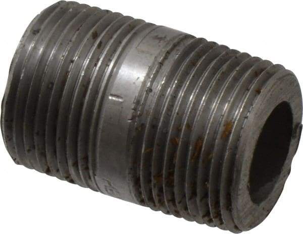 Value Collection - Schedule 160, 3/4" Diam x 1-1/2" Long Black Pipe Nipple - Threaded - Eagle Tool & Supply