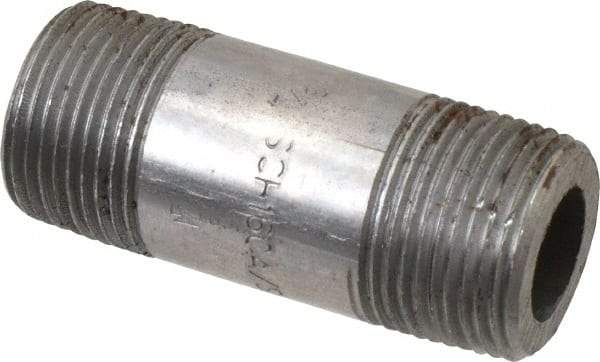 Value Collection - Schedule 160, 3/4" Diam x 2-1/2" Long Black Pipe Nipple - Threaded - Eagle Tool & Supply