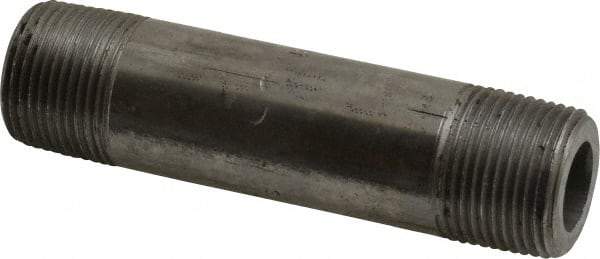 Value Collection - Schedule 160, 3/4" Diam x 4" Long Black Pipe Nipple - Threaded - Eagle Tool & Supply