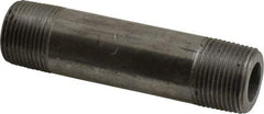 Value Collection - Schedule 160, 3/4" Diam x 4" Long Black Pipe Nipple - Threaded - Eagle Tool & Supply