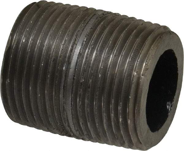 Value Collection - Schedule 160, 1" Diam Black Pipe Nipple - Threaded - Eagle Tool & Supply