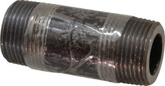 Value Collection - Schedule 160, 1" Diam x 3" Long Black Pipe Nipple - Threaded - Eagle Tool & Supply