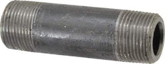 Value Collection - Schedule 160, 1" Diam x 4" Long Black Pipe Nipple - Threaded - Eagle Tool & Supply