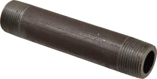 Value Collection - Schedule 160, 1" Diam x 6" Long Black Pipe Nipple - Threaded - Eagle Tool & Supply