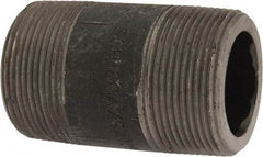 Value Collection - Schedule 160, 1-1/2" Diam x 3" Long Black Pipe Nipple - Threaded - Eagle Tool & Supply