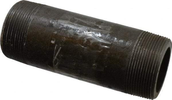 Value Collection - Schedule 160, 2" Diam x 6" Long Black Pipe Nipple - Threaded - Eagle Tool & Supply