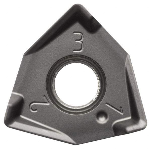 Seco - XNEX080616 MD15 Grade F40M Carbide Milling Insert - TiAlN/TiN Finish, 1/4" Thick, 0.491" Inscribed Circle, 1/16" Corner Radius - Eagle Tool & Supply