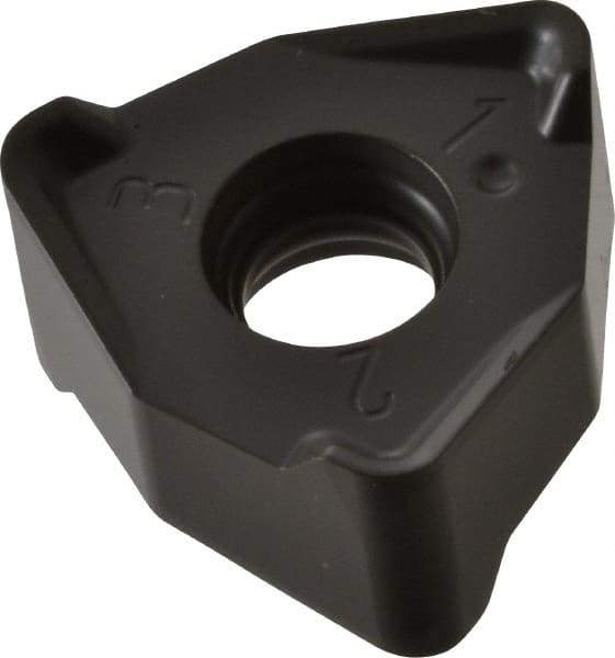 Seco - XNEX080616 M13 Grade MK1500 Carbide Milling Insert - TiCN/Al2O3 Finish, 1/4" Thick, 0.491" Inscribed Circle, 1/16" Corner Radius - Eagle Tool & Supply