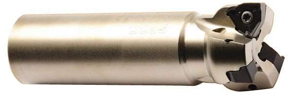 Seco - 40mm Cut Diam, 7.5mm Max Depth of Cut, 32mm Shank Diam, 120mm OAL, Indexable Square Shoulder End Mill - XNEX 0806.. Inserts, Weldon Shank, 90° Lead Angle, Through Coolant, Series Square 6 - Eagle Tool & Supply