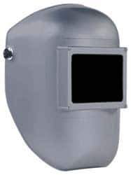 North - 5-1/4" Window Width x 4" Window Height, 10 Shade Fixed Front Welding Helmet - Gray Plastic - Eagle Tool & Supply