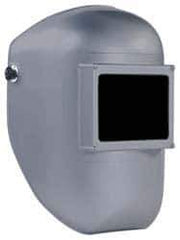 North - 5-1/4" Window Width x 4" Window Height, 10 Shade Fixed Front Welding Helmet - Gray Plastic - Eagle Tool & Supply