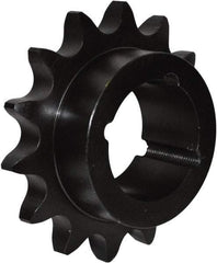 U.S. Tsubaki - 17 Teeth, 5/8" Chain Pitch, Chain Size 50, Taper Lock Sprocket - 1-11/16" Bore Diam, 3.72" Outside Diam - Eagle Tool & Supply