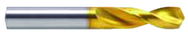 12.5mm Dia x 102mm OAL - Powdered Metal-130° Point-Parabolic Screw Machine Drill-TiN - Eagle Tool & Supply