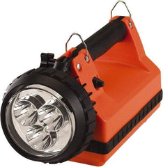 Streamlight - White LED Bulb, 540 Lumens, Spotlight/Lantern Flashlight - Orange Plastic Body, 1 6V Battery Included - Eagle Tool & Supply