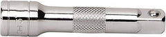 GearWrench - 1/4" Drive Standard Socket Extension - 3" OAL, Chrome Finish - Eagle Tool & Supply