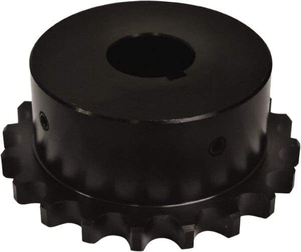 U.S. Tsubaki - 1-1/2" Bore Diam Finished Bore Roller Chain Coupling - 5.04" Coupling OD - Eagle Tool & Supply