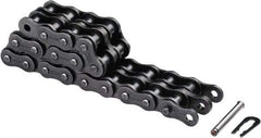 U.S. Tsubaki - 5/8" Pitch, ANSI 50, Solid Roller Chain - Chain No. 50, 8,240 Lb. Capacity, 0.4" Roller Diam, 3/8" Roller Width - Eagle Tool & Supply