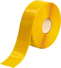 PRO-SAFE - Yellow Solid Color PVC Tape - 3" Wide x 100' Long x 50 mil Thick, General Traffic - Eagle Tool & Supply