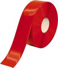 PRO-SAFE - Red Solid Color PVC Tape - 3" Wide x 100' Long x 50 mil Thick, General Traffic - Eagle Tool & Supply