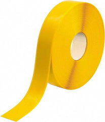 PRO-SAFE - Yellow Solid Color PVC Tape - 2" Wide x 100' Long x 50 mil Thick, General Traffic - Eagle Tool & Supply