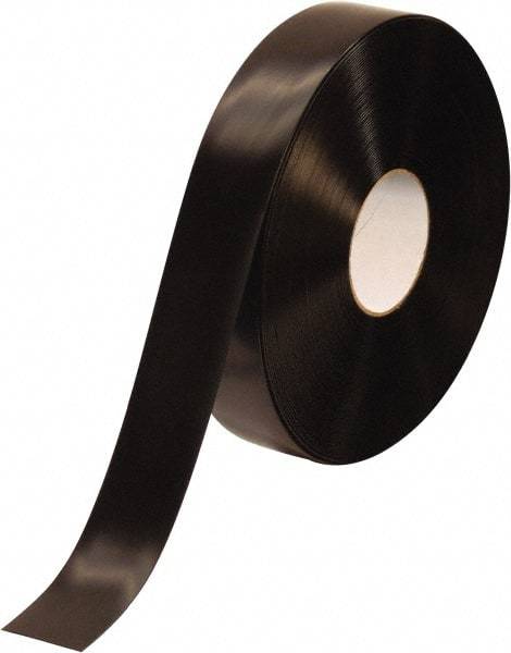 PRO-SAFE - Black Solid Color PVC Tape - 2" Wide x 100' Long x 50 mil Thick, General Traffic - Eagle Tool & Supply